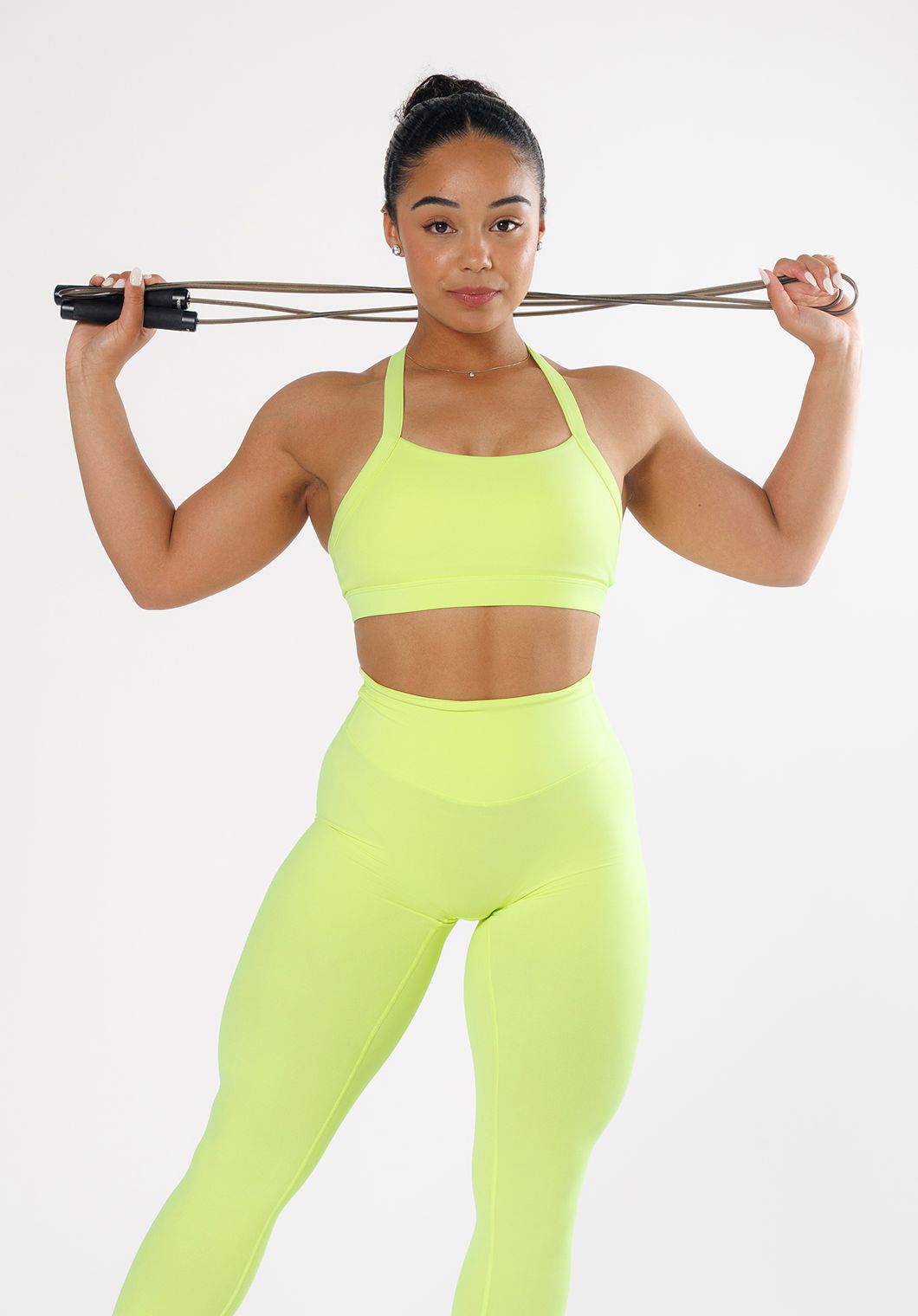 RecStretch™ Defy Bra Lemon Lime Sports Bras Paragon Fitwear 