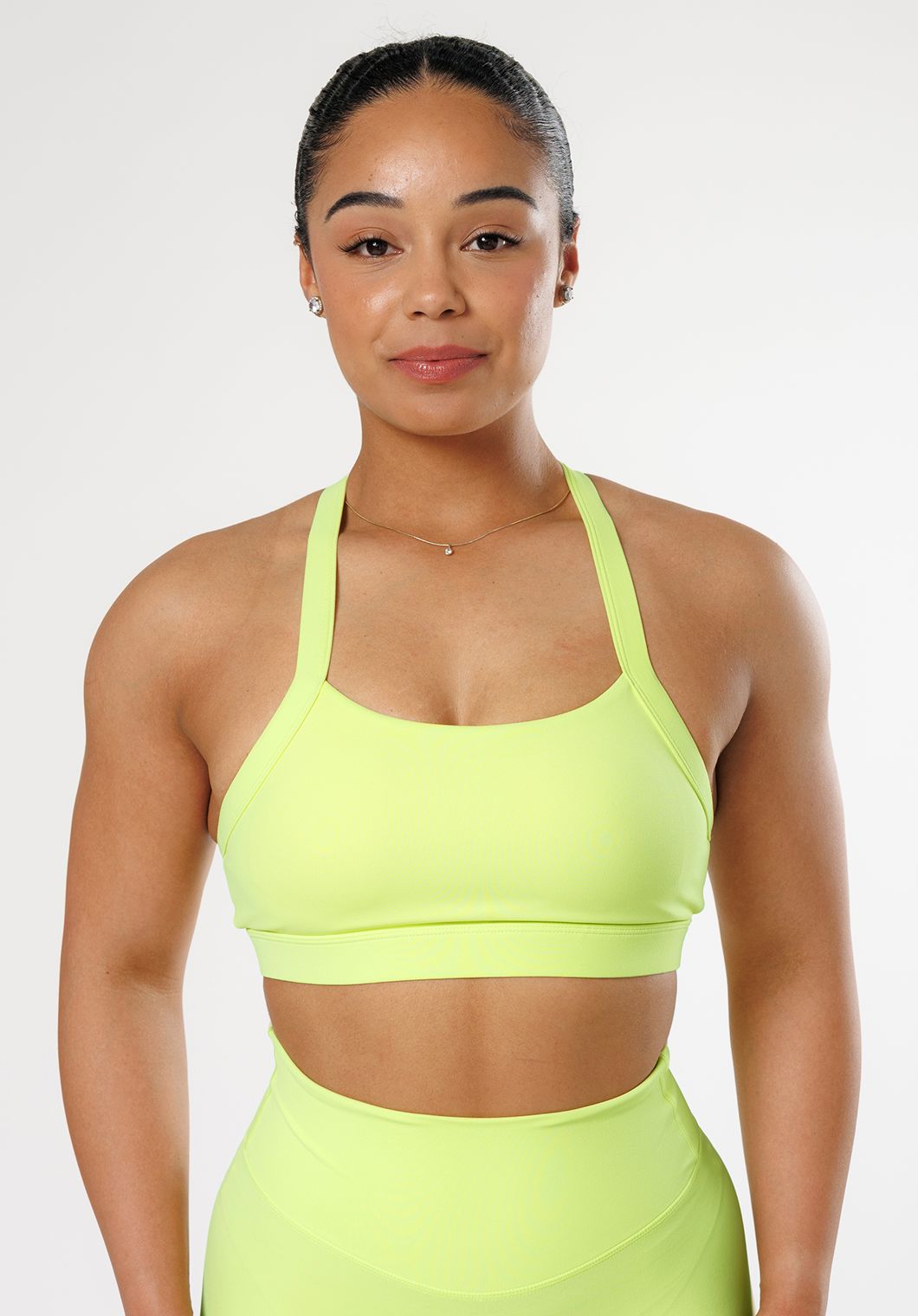 RecStretch™ Defy Bra Lemon Lime Sports Bras Paragon Fitwear 