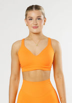 CurveFlex™ Seamless Form Bra Apricot Sports Bras Paragon Fitwear 