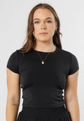 Reluna™ Short Sleeve Mid Black Tops/Tanks Paragon Fitwear 