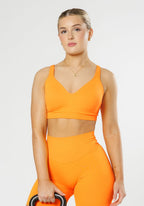CurveFlex™ Seamless Form Bra Apricot Sports Bras Paragon Fitwear 