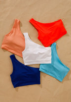 Reluna™ Single Shoulder Brami Hibiscus Sports Bras Paragon Fitwear 