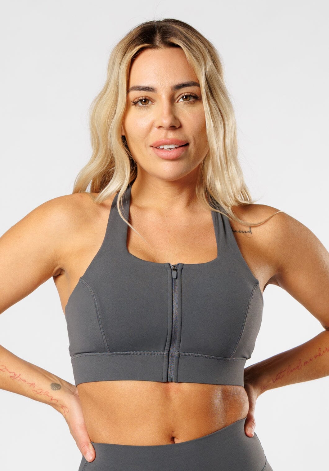 FormLux™ Locked In Bra Carbon Sports Bras Paragon Fitwear 