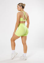 RecStretch Empower Sculptseam® Plus Pocket Short 6” Lemon Lime Shorts Paragon Fitwear 