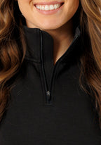 AirFit Rest Day Half Zip Sweatshirt Black Tops/Tanks Paragon Fitwear 