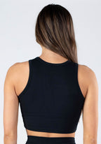 RecStretch™ Classic Crop Black Tops/Tanks Paragon Fitwear 