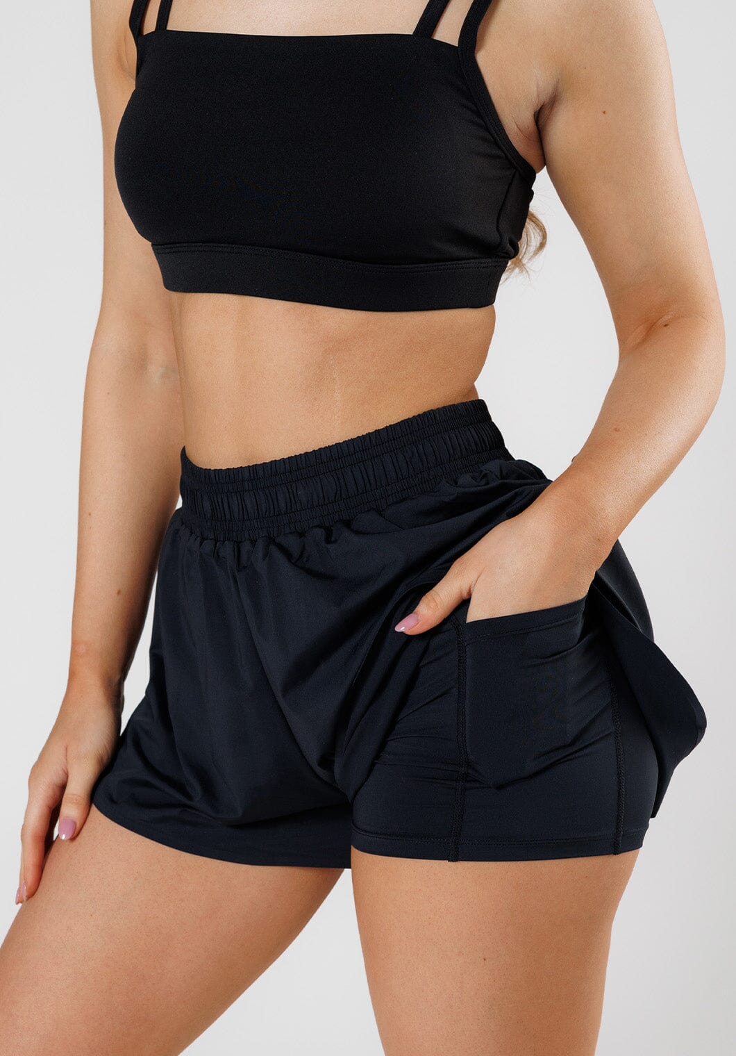 LiteSpeed™ Fast Track Short Black Shorts Paragon Fitwear 