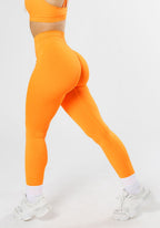CurveFlex Hourglass Sculptseam® Plus Seamless Legging Apricot Leggings/Joggers Paragon Fitwear 