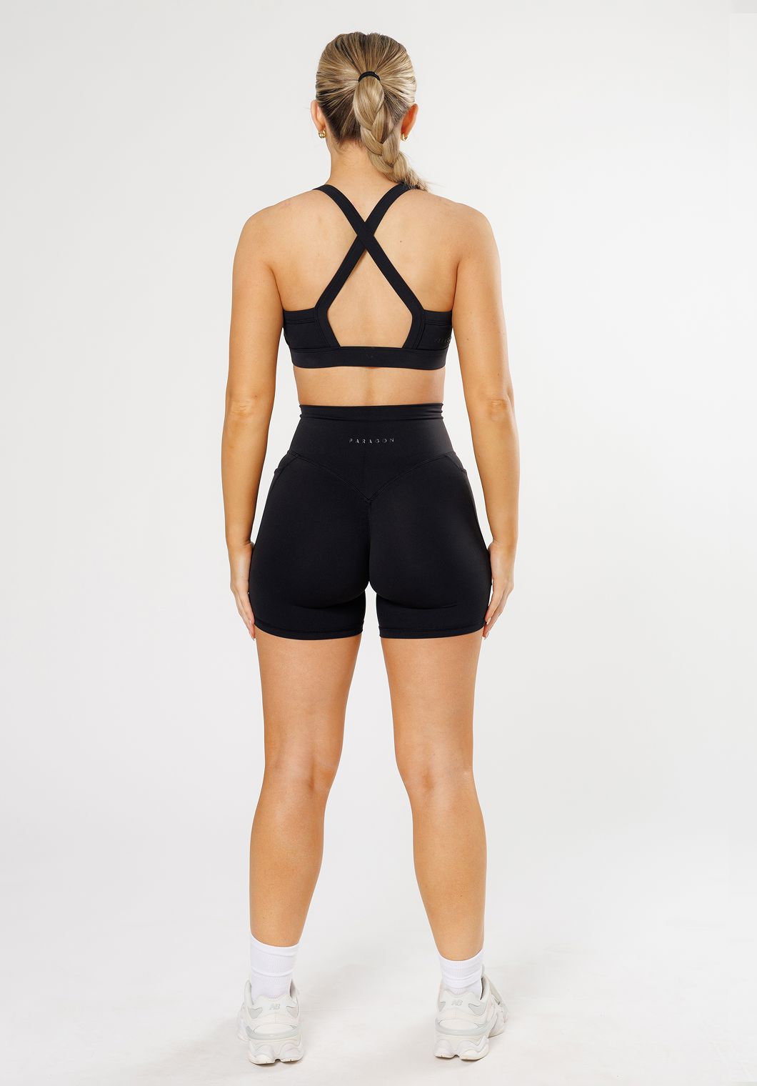 RecStretch Empower Sculptseam® Plus Pocket Short 6” Black Shorts Paragon Fitwear 