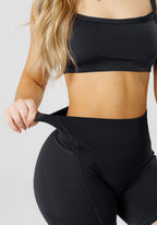 Reluna Empower Sculptseam® Plus Pocket Short 6” Black Shorts Paragon Fitwear 