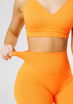CurveFlex™ Hourglass Sculptseam® Plus Seamless Shorts 6” Apricot Shorts Paragon Fitwear 