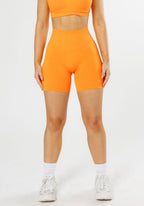 CurveFlex™ Hourglass Sculptseam® Plus Seamless Shorts 6” Apricot Shorts Paragon Fitwear 