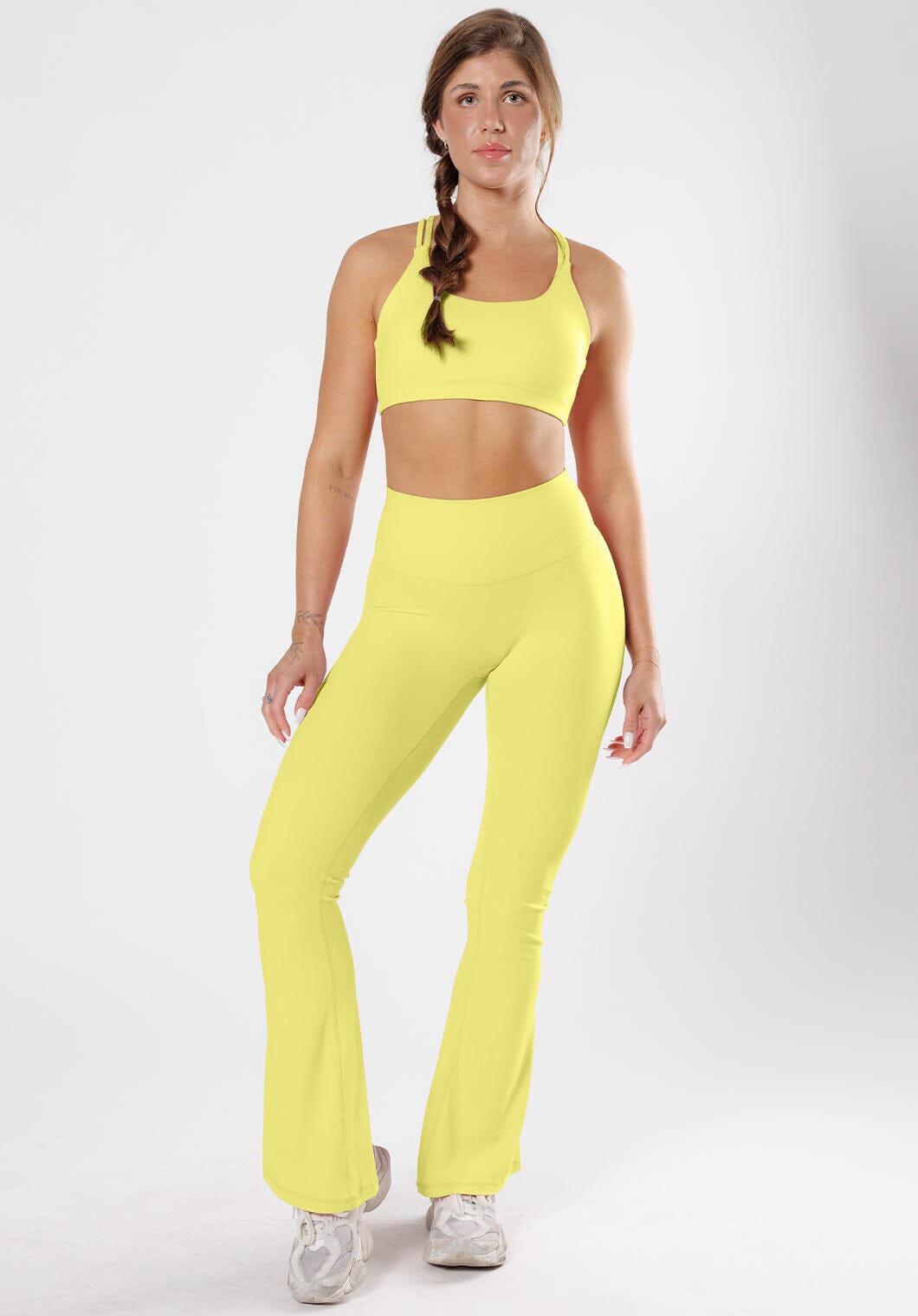 RecStretch Original Sculptseam® Plus Essential Flare Legging 34" Lemonade Leggings/Joggers Paragon Fitwear 