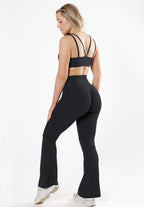 RecStretch™ Original Sculptseam® Plus Essential Flare Legging 31" Black Leggings/Joggers Paragon Fitwear 