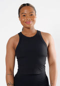 CloudRib™ Classic Mid Tank Black Tops/Tanks Paragon Fitwear 