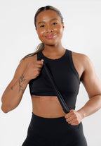 CloudRib™ Classic Mid Tank Black Tops/Tanks Paragon Fitwear 
