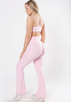 RecStretch™ Original Sculptseam® Plus Essential Flare Legging 31" Pink Opal Leggings/Joggers Paragon Fitwear 