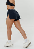 LiteSpeed™ Signature Mid-Rise Track Short Black Shorts Paragon Fitwear 