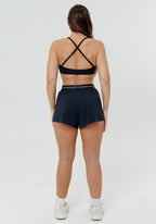LiteSpeed™ Signature Mid-Rise Track Short Black Shorts Paragon Fitwear 