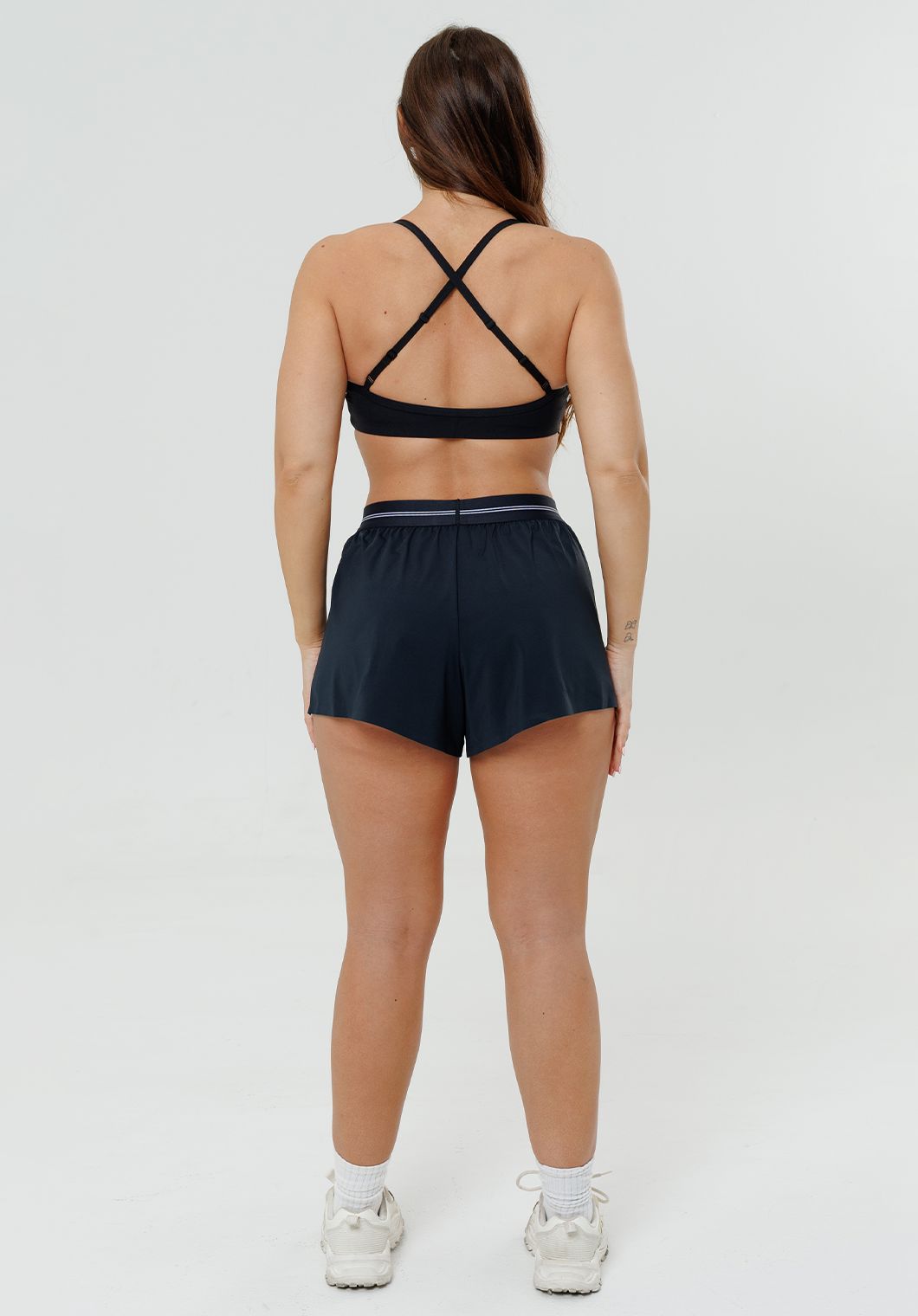 LiteSpeed™ Signature Mid-Rise Track Short Black Shorts Paragon Fitwear 