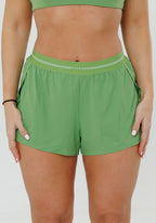 LiteSpeed™ Signature Mid-Rise Track Short Kiwi Shorts Paragon Fitwear 
