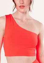 Reluna™ Single Shoulder Brami Hibiscus Sports Bras Paragon Fitwear 