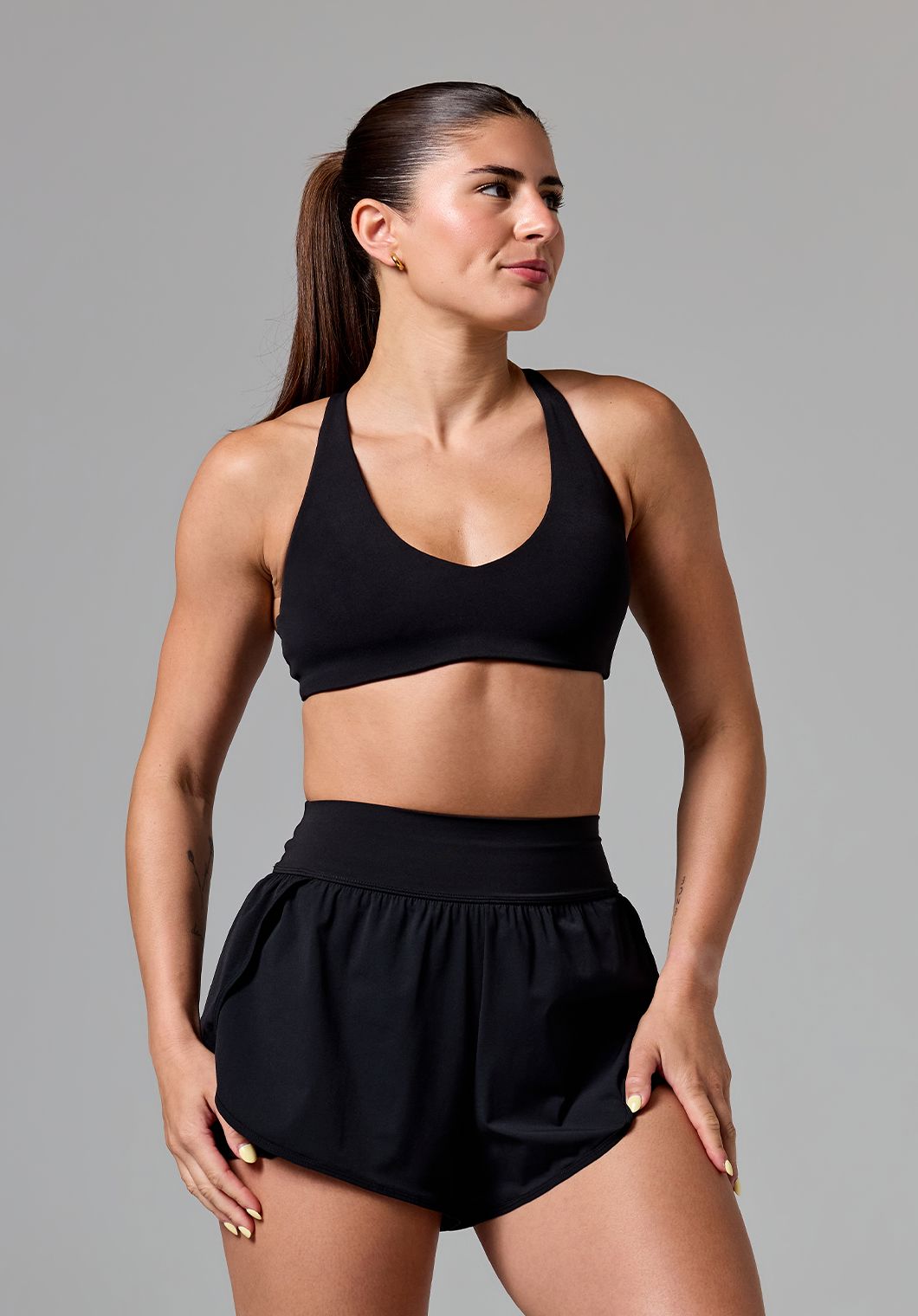 RecStretch™ Apex Crossback Sports Bra Black Sports Bras Paragon Fitwear 