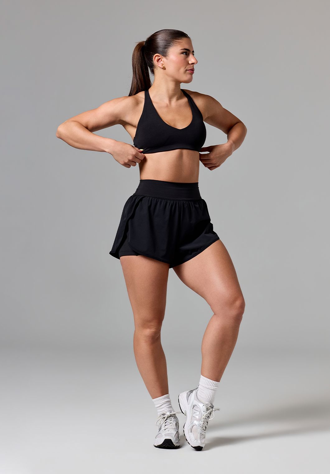 RecStretch™ Apex Crossback Sports Bra Black Sports Bras Paragon Fitwear 