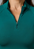 RecStretch™ Fitted Quarter Zip Pullover Evergreen Tops/Tanks Paragon Fitwear 
