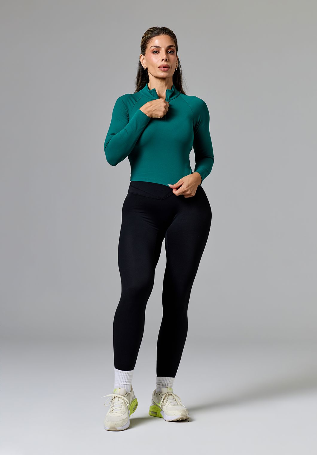 RecStretch™ Fitted Quarter Zip Pullover Evergreen Tops/Tanks Paragon Fitwear 