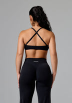 RecStretch™ Limitless Crossback Sports Bra Black Sports Bras Paragon Fitwear 