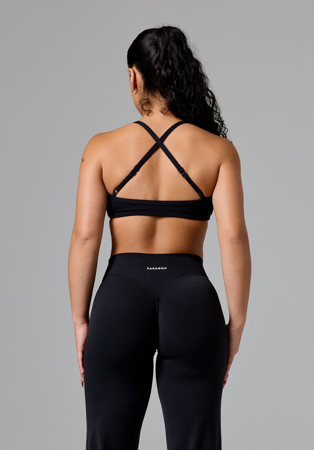 RecStretch™ Limitless Crossback Sports Bra Black Sports Bras Paragon Fitwear 