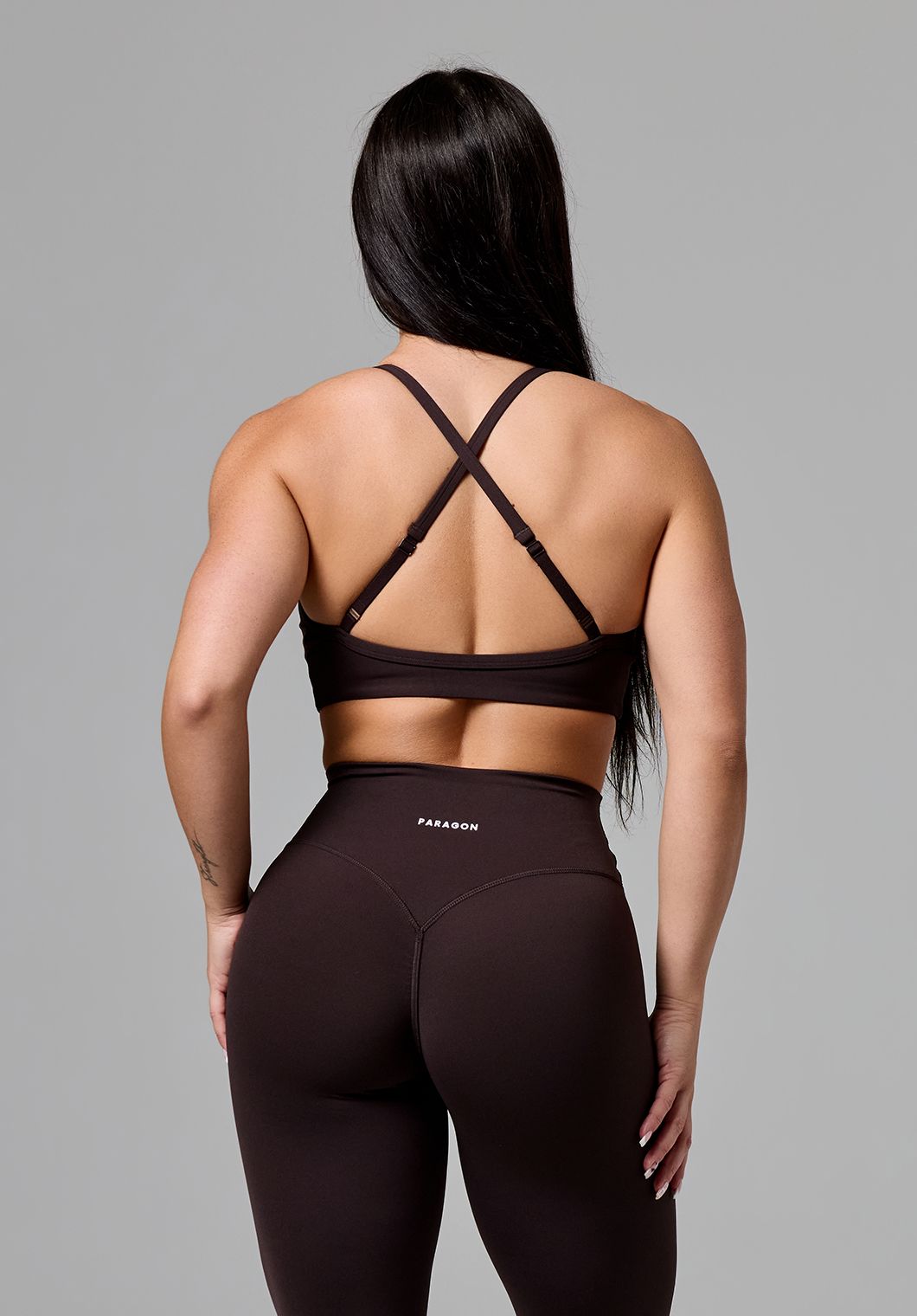 RecStretch™ Limitless Crossback Sports Bra Espresso Sports Bras Paragon Fitwear 