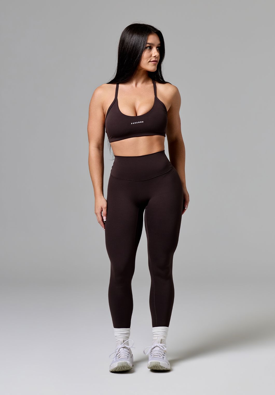 RecStretch™ Limitless Crossback Sports Bra Espresso Sports Bras Paragon Fitwear 