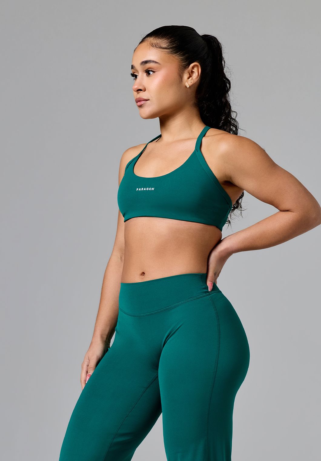 RecStretch™ Limitless Crossback Sports Bra Evergreen Sports Bras Paragon Fitwear 