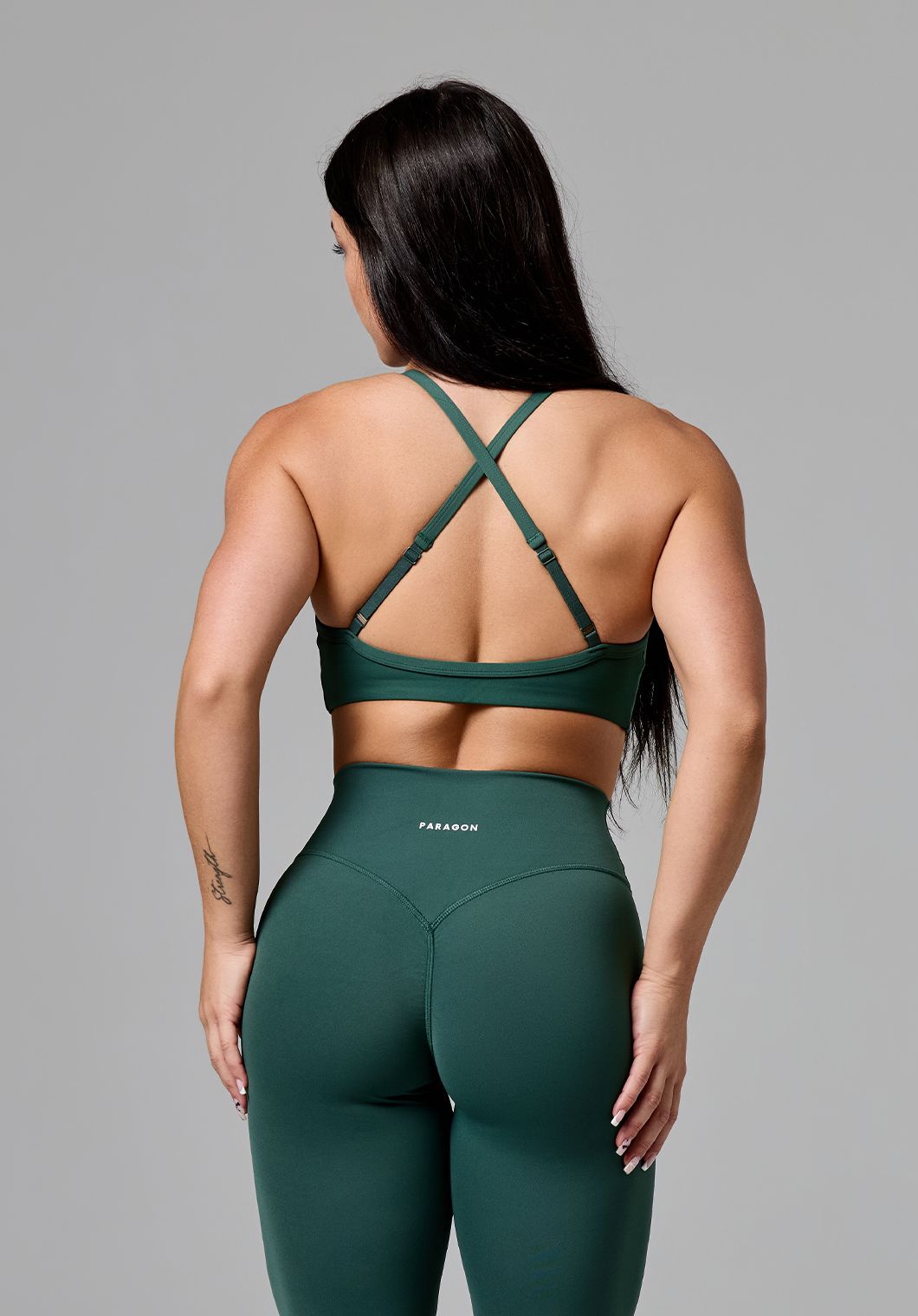 RecStretch™ Limitless Crossback Sports Bra Forest Sports Bras Paragon Fitwear 