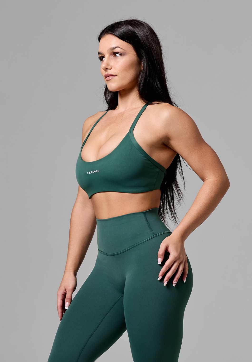 RecStretch™ Limitless Crossback Sports Bra Forest Sports Bras Paragon Fitwear 