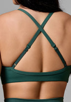 RecStretch™ Limitless Crossback Sports Bra Forest Sports Bras Paragon Fitwear 