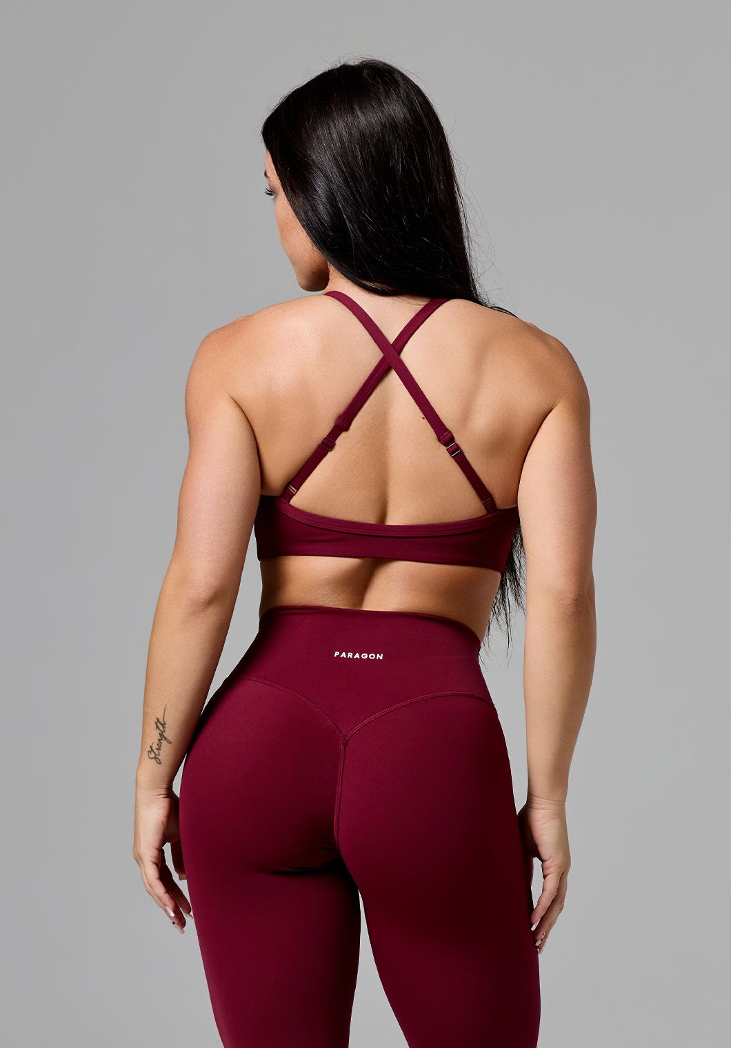 RecStretch™ Limitless Crossback Sports Bra Red Velvet Sports Bras Paragon Fitwear 
