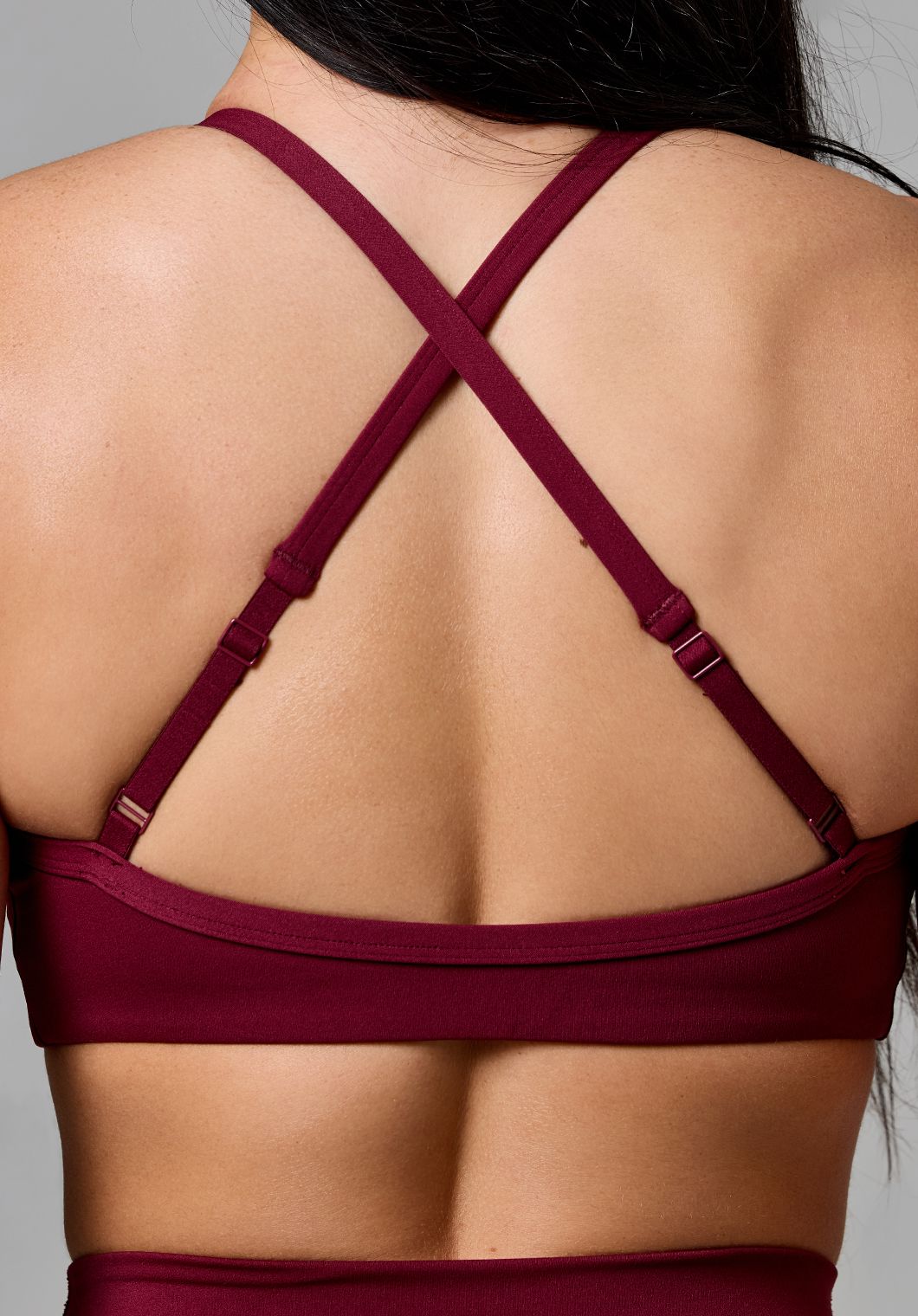 RecStretch™ Limitless Crossback Sports Bra Red Velvet Sports Bras Paragon Fitwear 