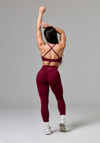 RecStretch™ Limitless Crossback Sports Bra Red Velvet Sports Bras Paragon Fitwear 