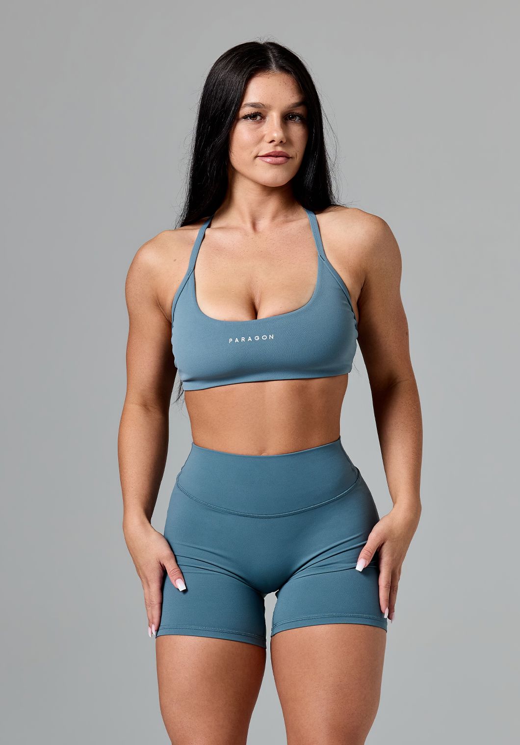 RecStretch™ Limitless Crossback Sports Bra Slate Sports Bras Paragon Fitwear 