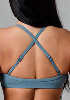RecStretch™ Limitless Crossback Sports Bra Slate Sports Bras Paragon Fitwear 