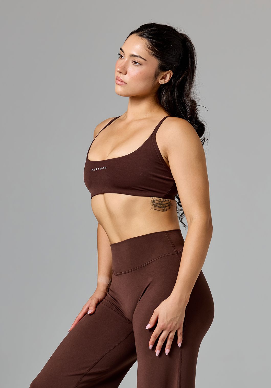 RecStretch™ Limitless Crossback Sports Bra Walnut Sports Bras Paragon Fitwear 