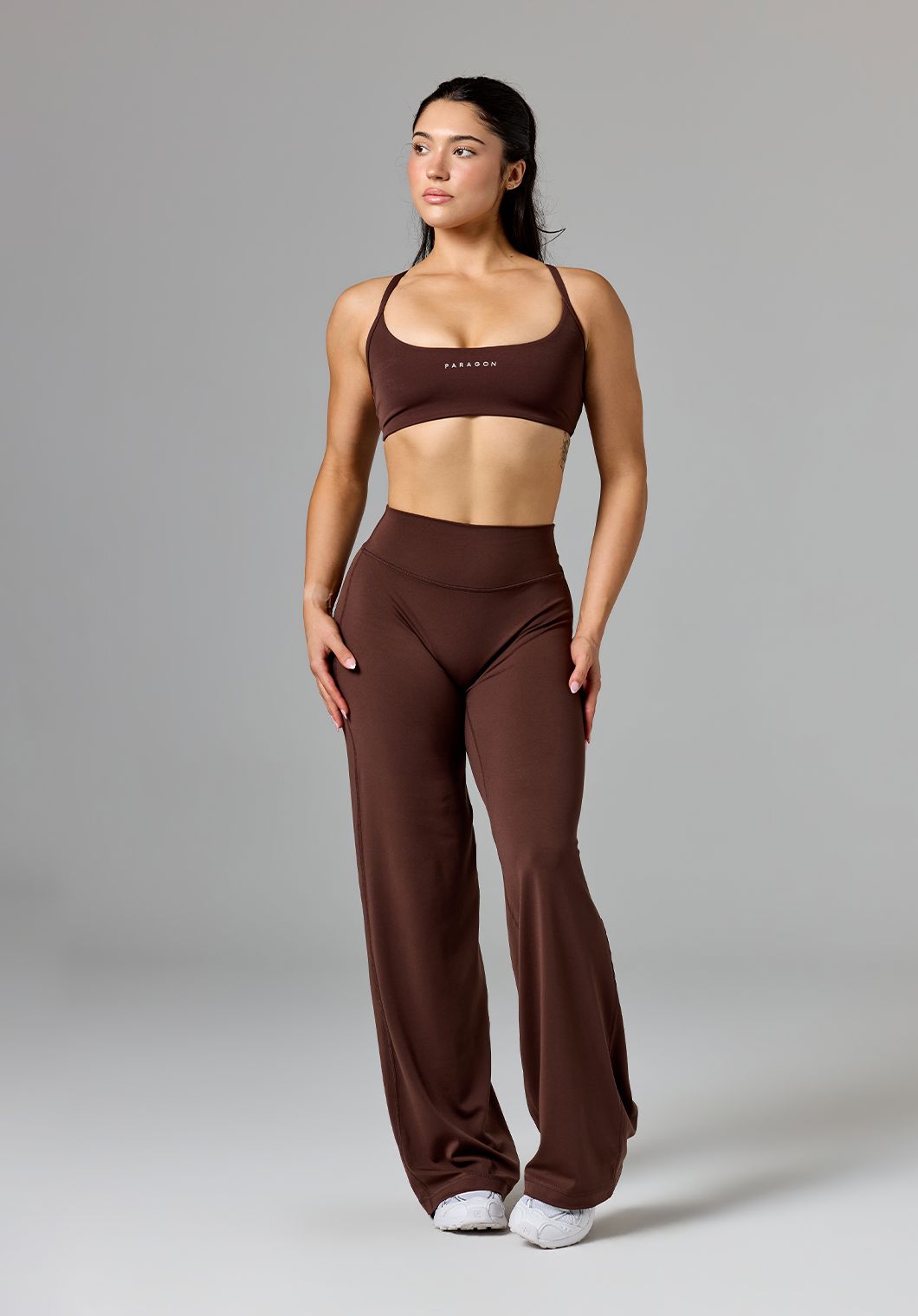 RecStretch™ Limitless Crossback Sports Bra Walnut Sports Bras Paragon Fitwear 