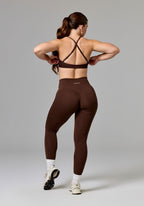 RecStretch™ Limitless Crossback Sports Bra Walnut Sports Bras Paragon Fitwear 