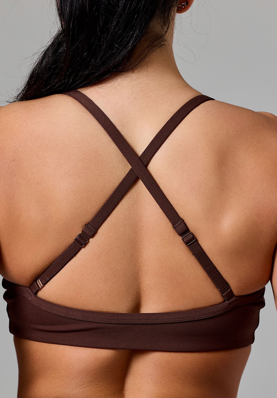 RecStretch™ Limitless Crossback Sports Bra Walnut Sports Bras Paragon Fitwear 