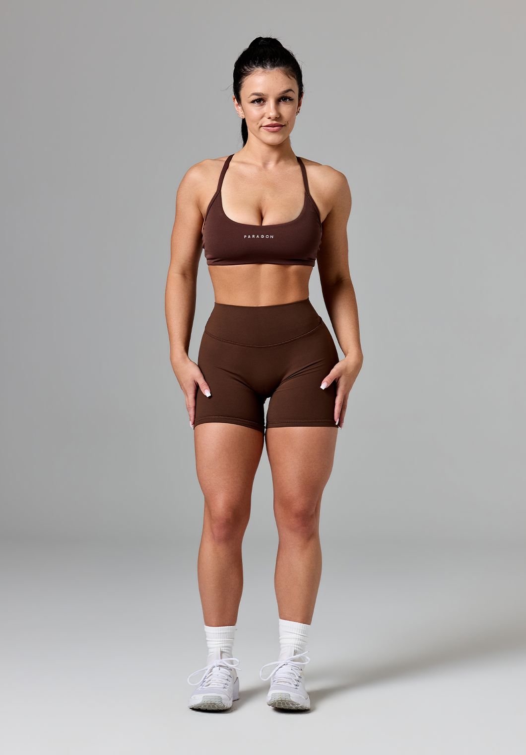 RecStretch™ Limitless Crossback Sports Bra Walnut Sports Bras Paragon Fitwear 