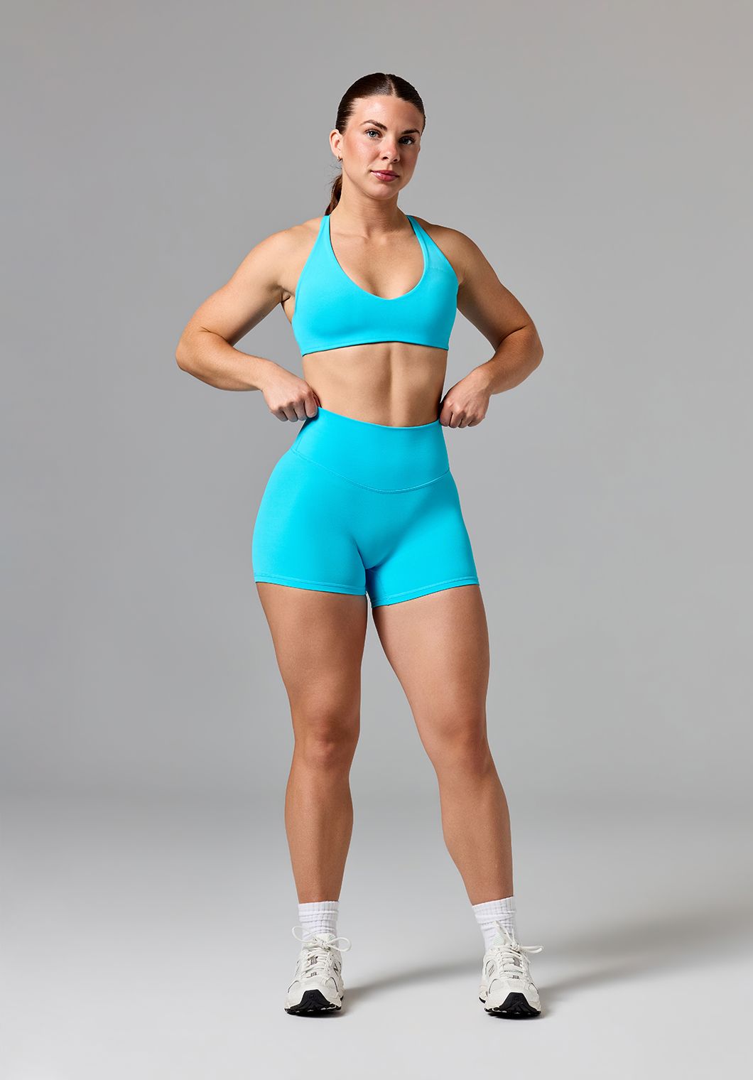 RecStretch™ Original High-Rise Sculptseam® Plus Short 4” Azure Shorts Paragon Fitwear 