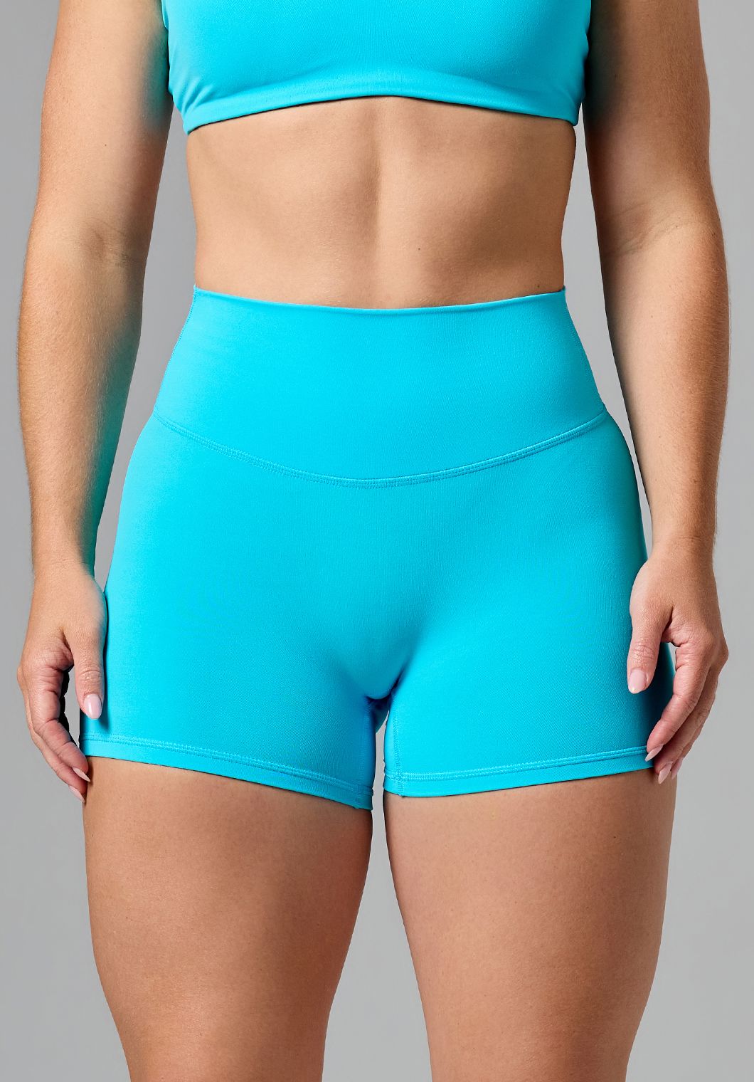 RecStretch™ Original High-Rise Sculptseam® Plus Short 4” Azure Shorts Paragon Fitwear 